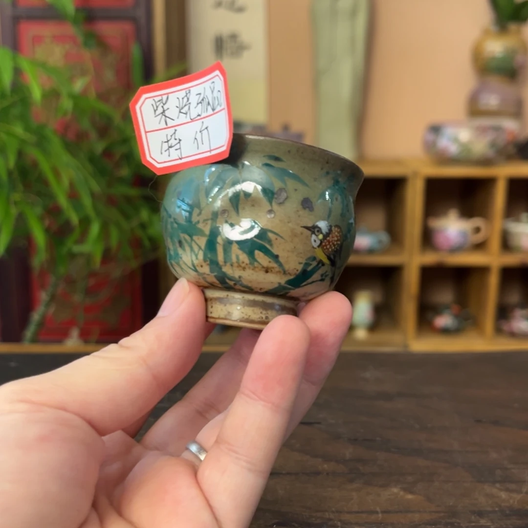 柴烧手工手绘陶瓷