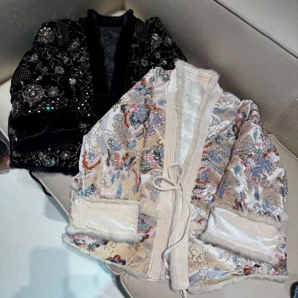 5989《重工羽绒服》新中式新款高奢红人同款外套