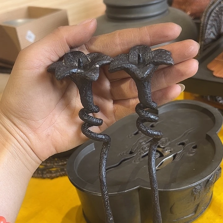 蜜安罐瓷香炉锡茶则