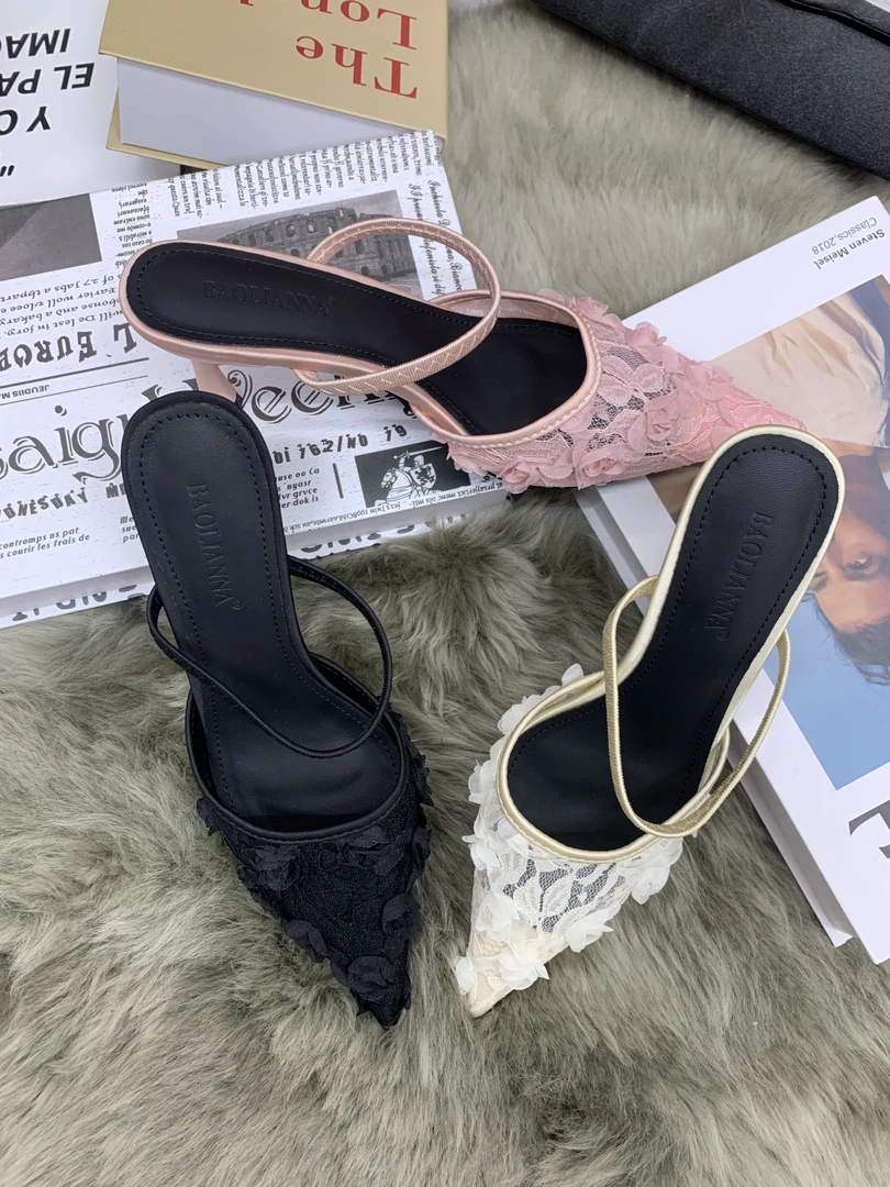 保利安娜【327-360】夏季新款包头半拖