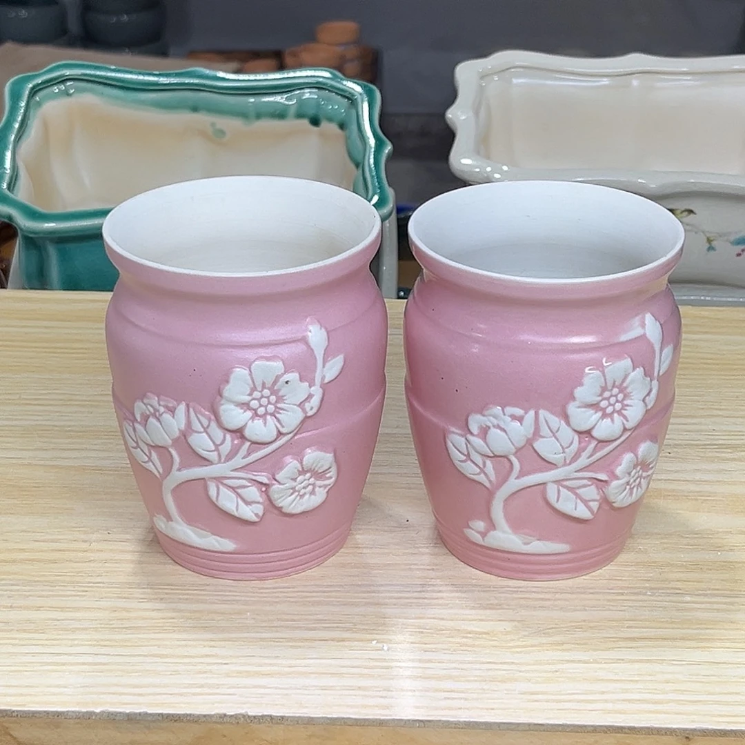 陶瓷绿植多肉微瑕花盆口径8.5*11