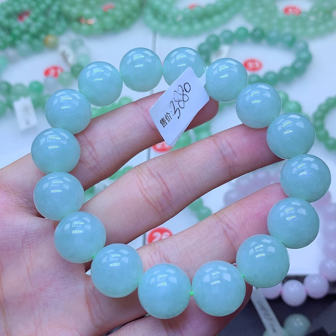 翡翠未镶嵌毛衣链