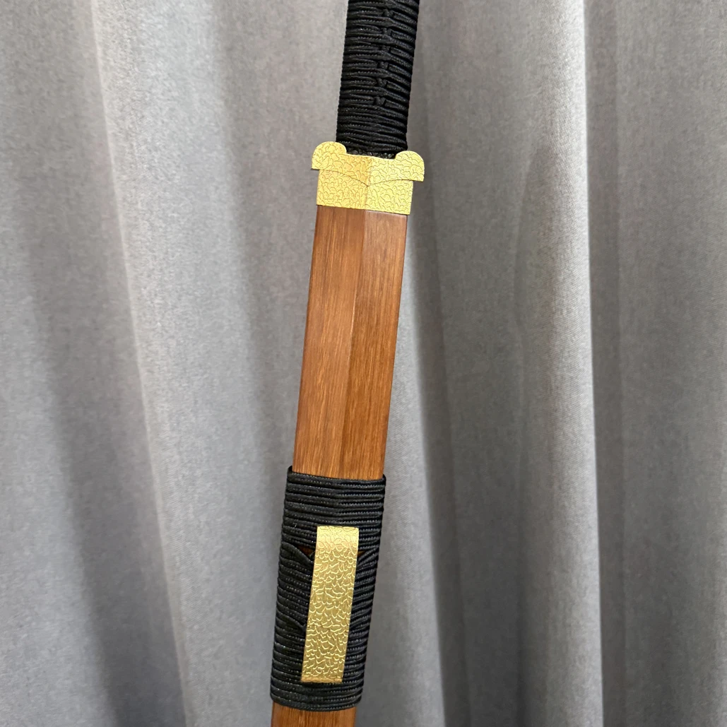 素装汉剑 百炼花纹钢铜装