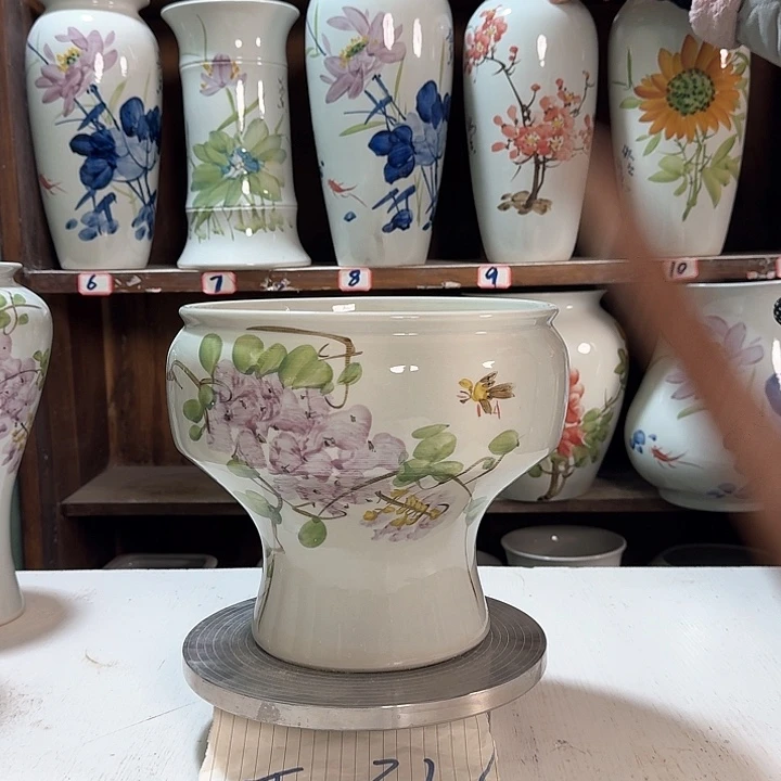 瓶口22紫藤瓷新款陶瓷