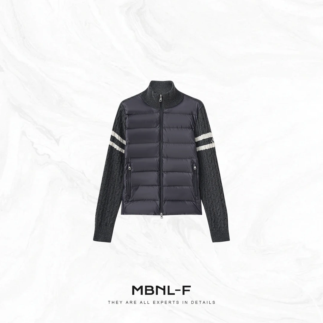 MBNL-F“双杠针织羽绒” 极简经典针织拼接羽绒服 秦磊XM-XYR3540