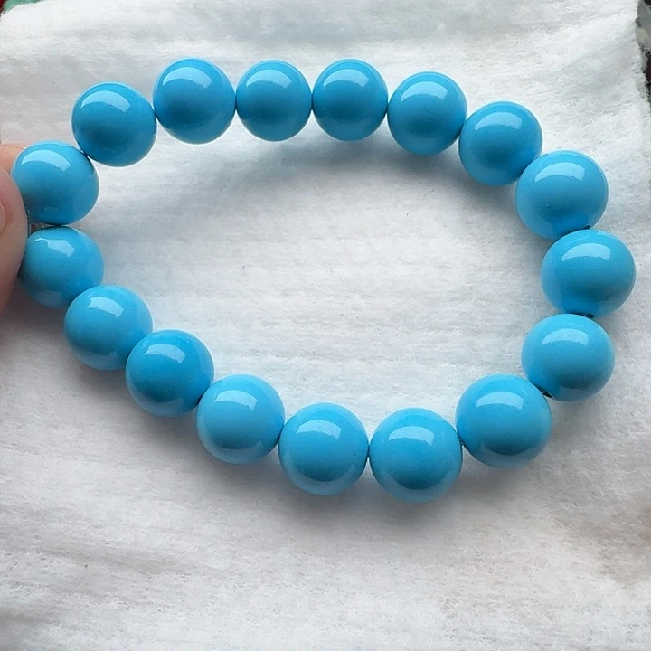 尺寸：12➕蓝圆珠手串
