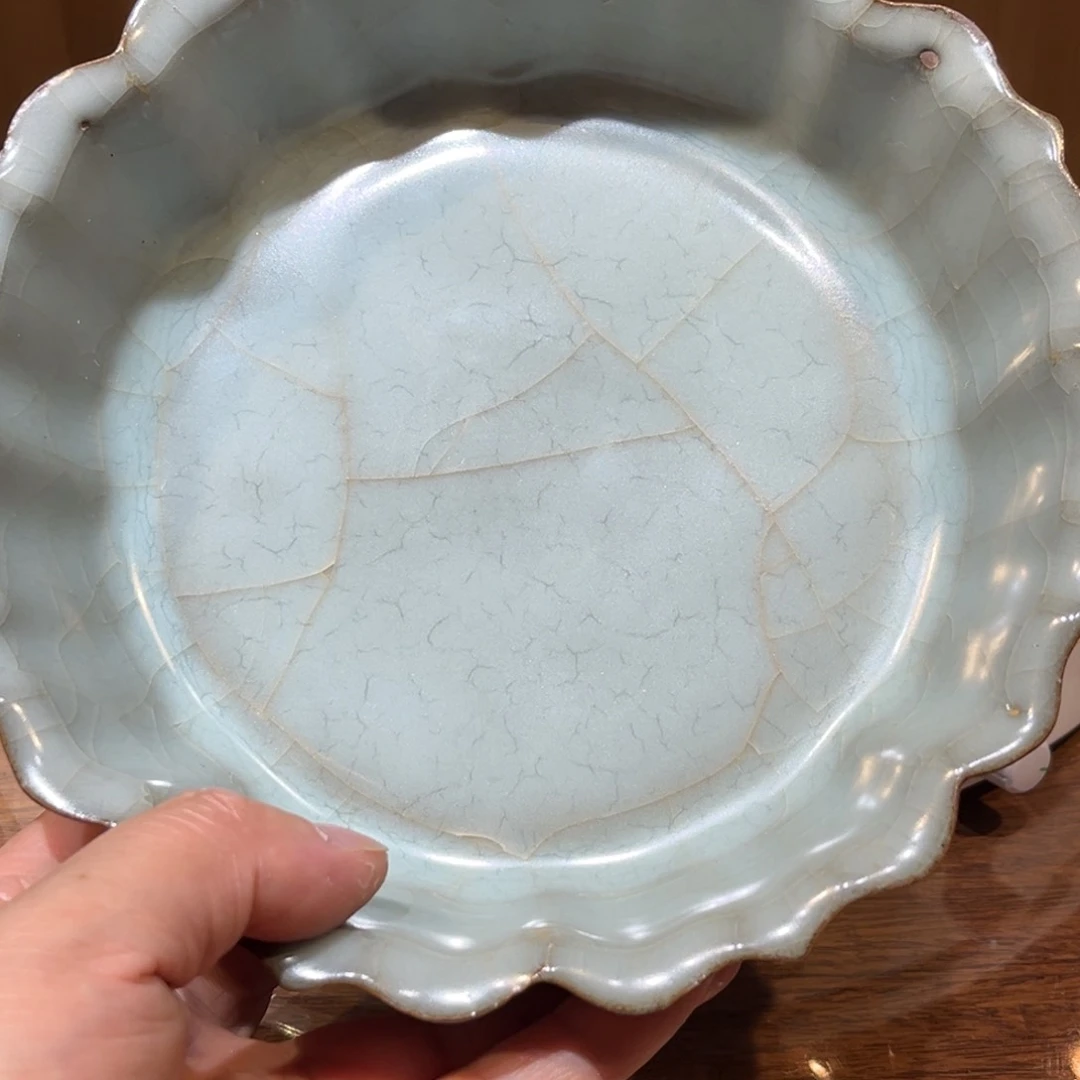 瓶平*心官窑粉青釉洗龙泉