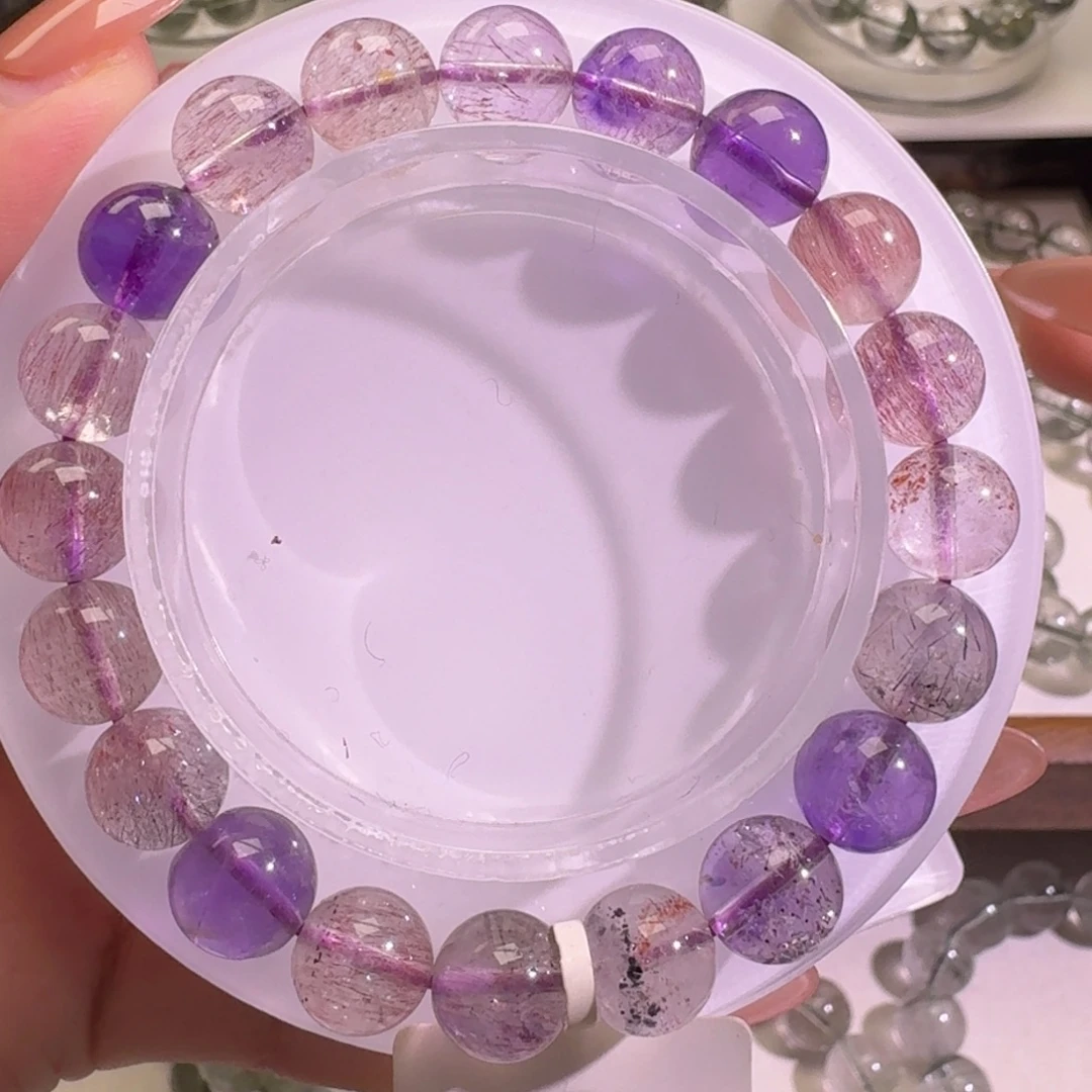 未镶嵌手链水晶超七9.6mm