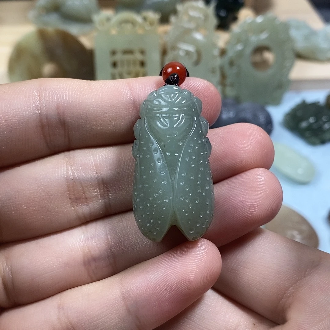 和田玉未镶嵌挂件