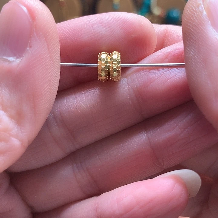 包***胖颈饰琉璃金色7.5mm隔片