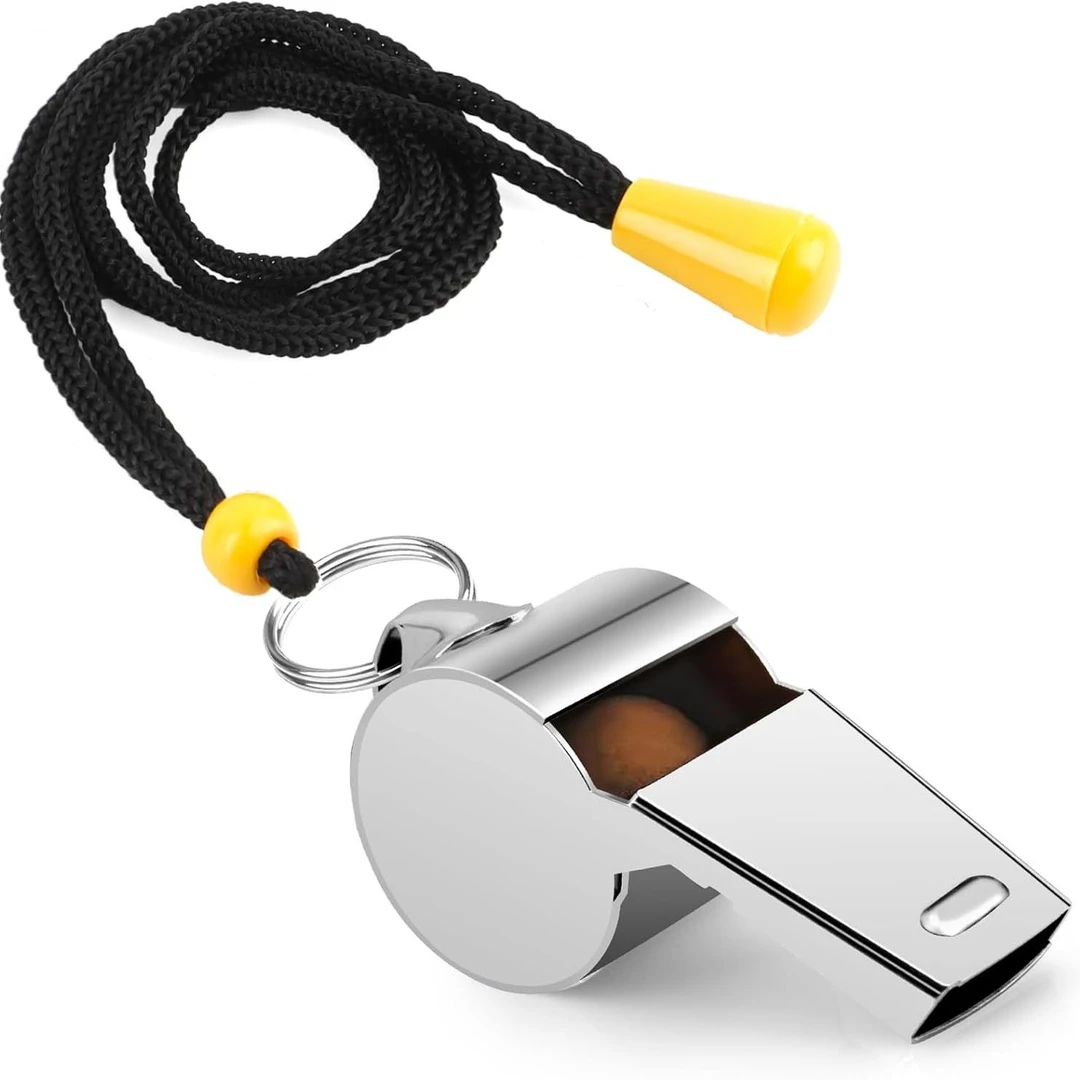 【专颖】足球哨子加油金属教练军训比赛篮球裁判育运动不锈钢