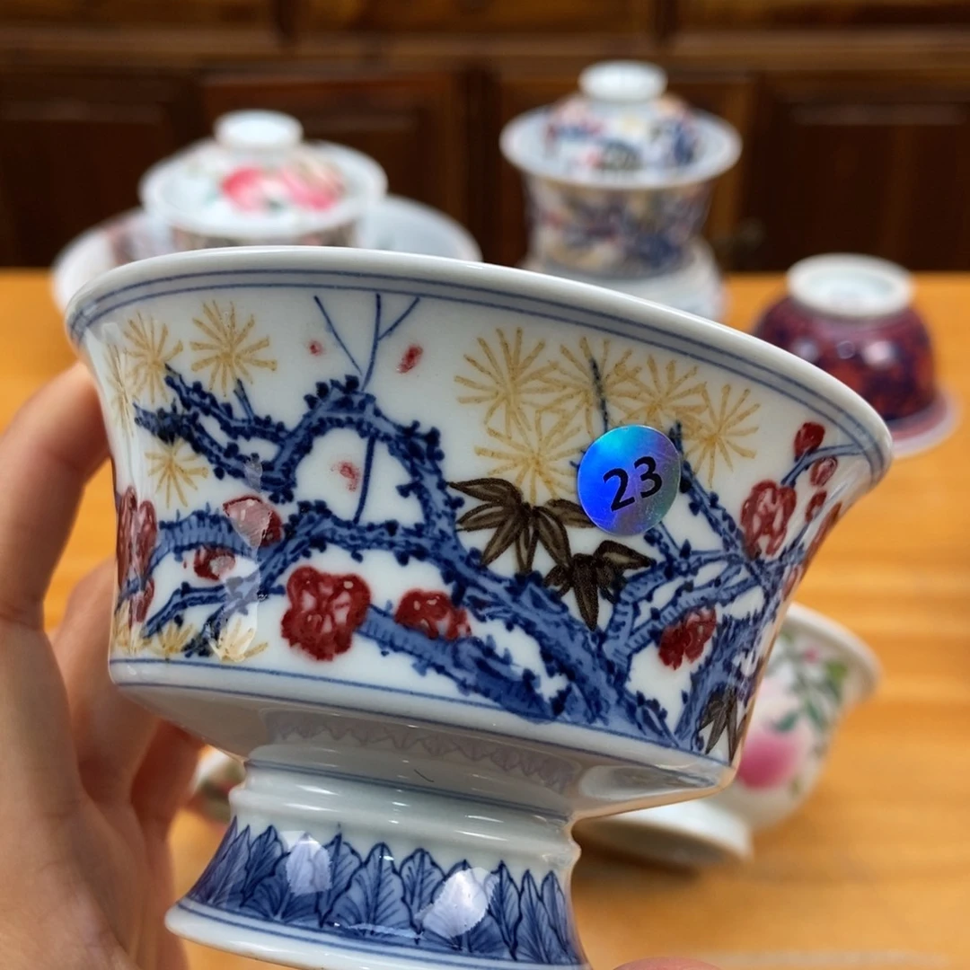 手绘现代茶具非古董