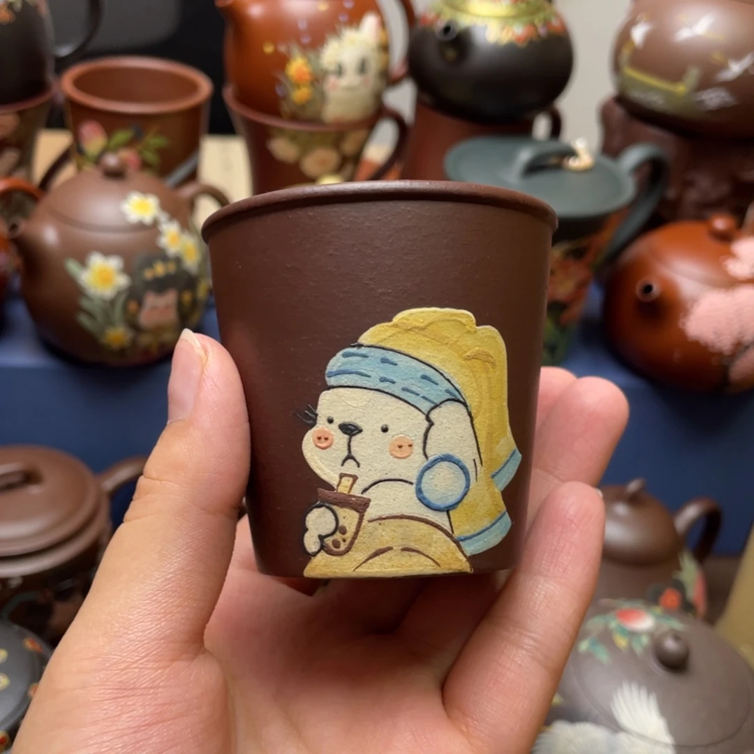 茶杯紫泥紫砂主人杯100cc