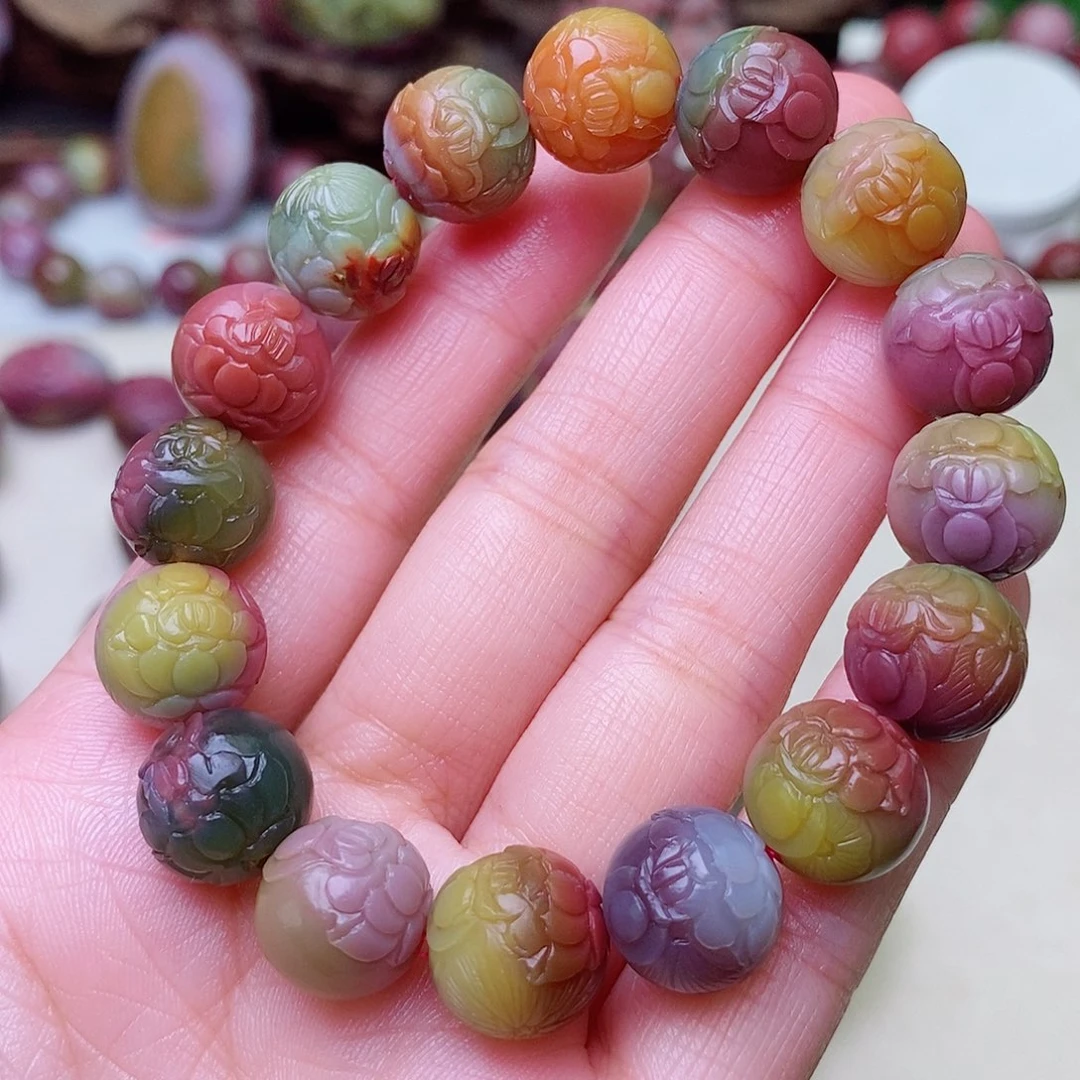 玛瑙/玉髓珠宝奇石未镶嵌甜*盐源玛瑙定制