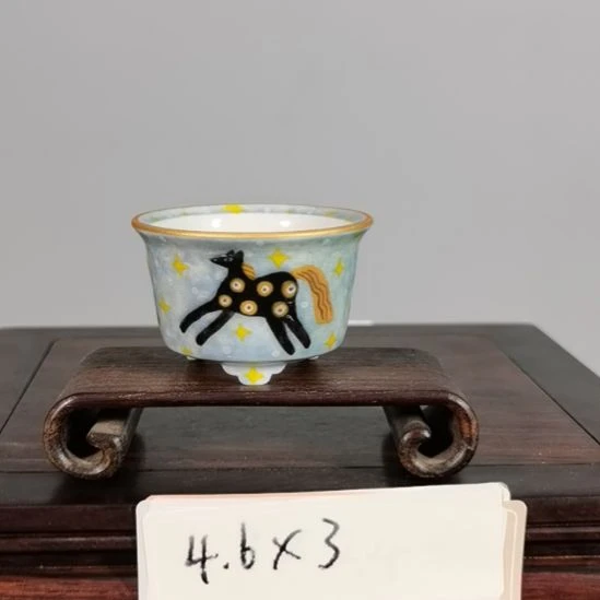 手工手绘釉盆大徳堂