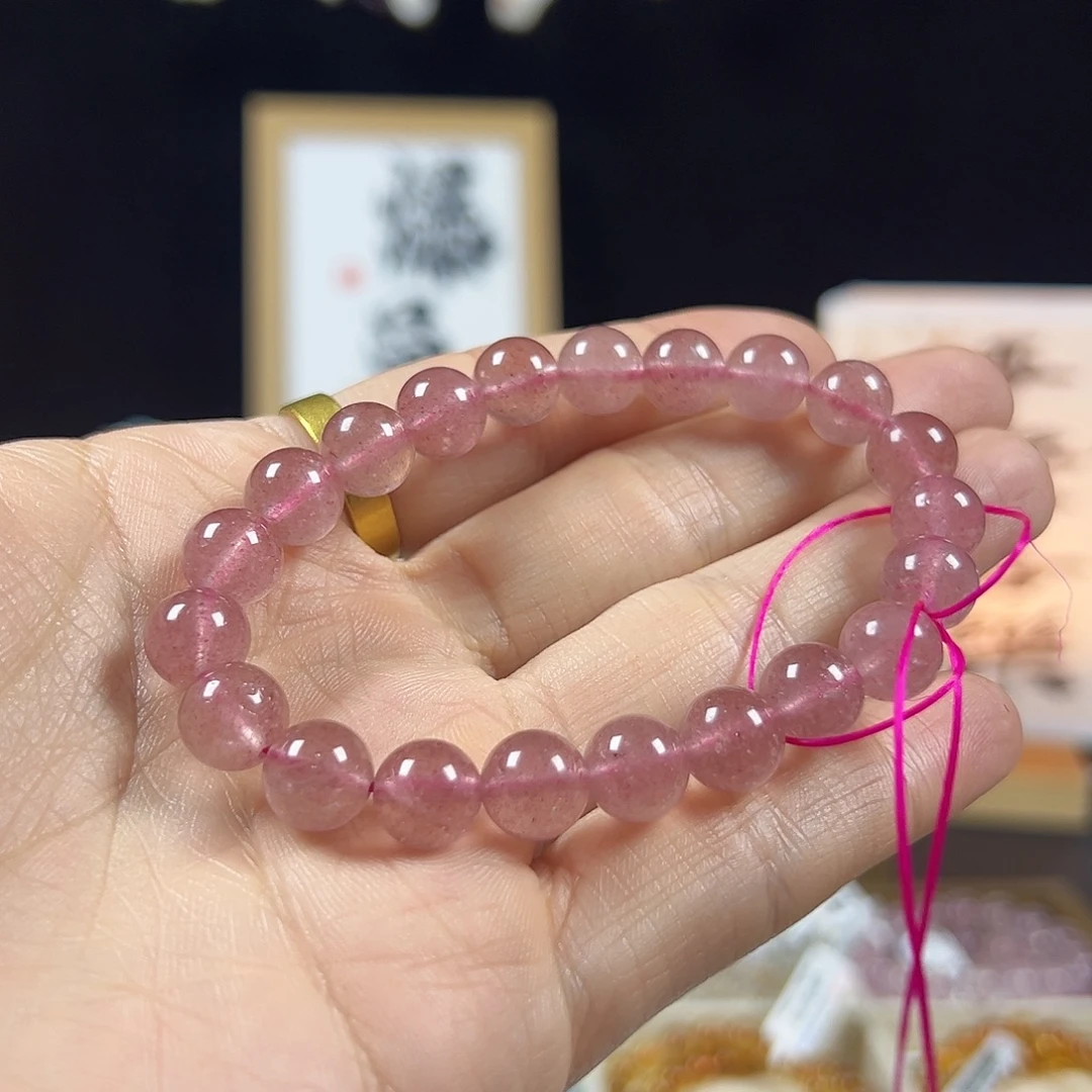 未镶嵌手链水晶草莓晶