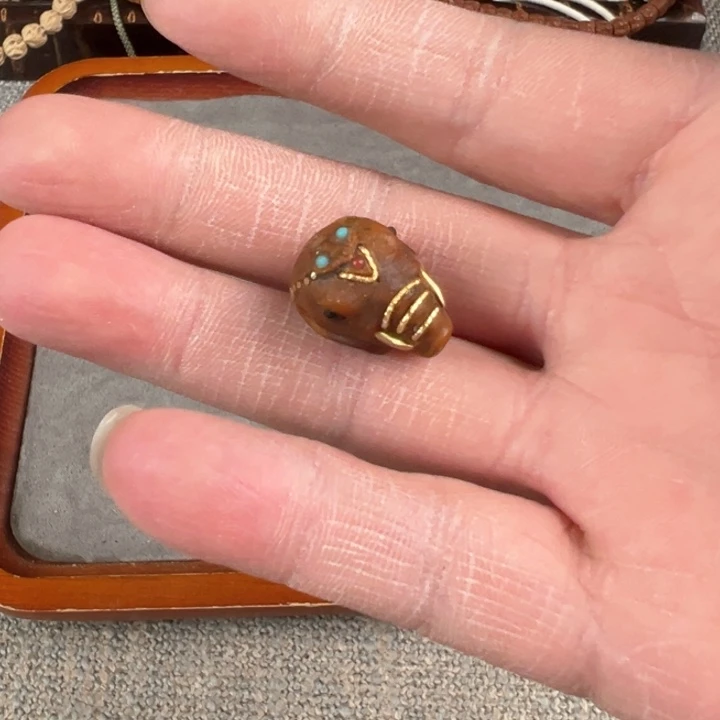 金刚菩提吊坠紫金鼠大象三通