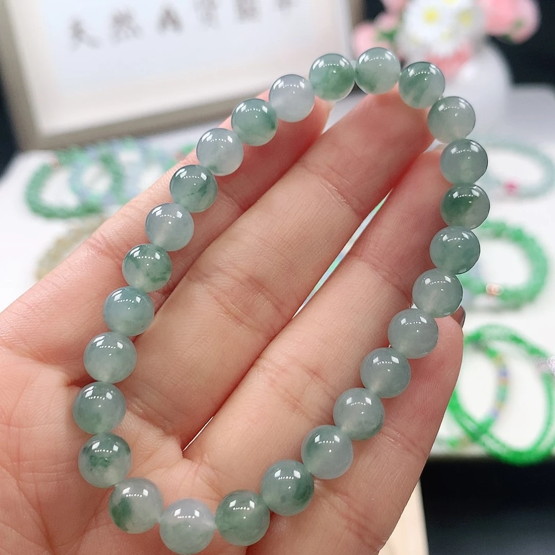 翡翠未镶嵌手链7.2mm