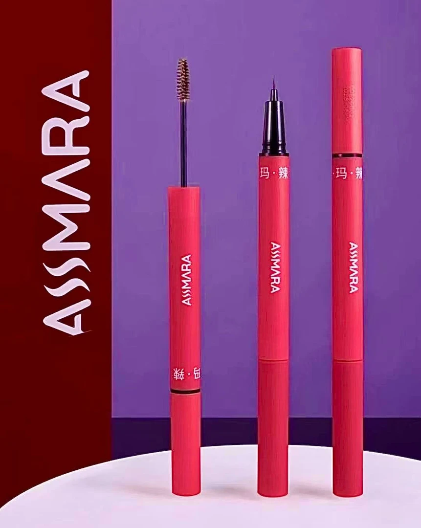ASSMARA双头定型水染眉膏眉笔防水防汗