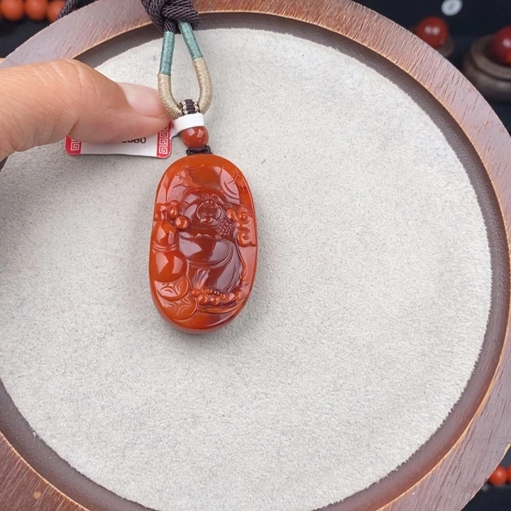 南红玛瑙未镶嵌吊坠