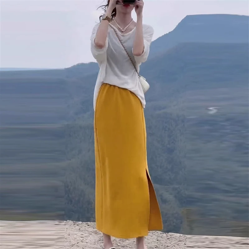 通勤韩版休闲上衣半身裙两件套2025新款高级感简约气质时尚套装潮