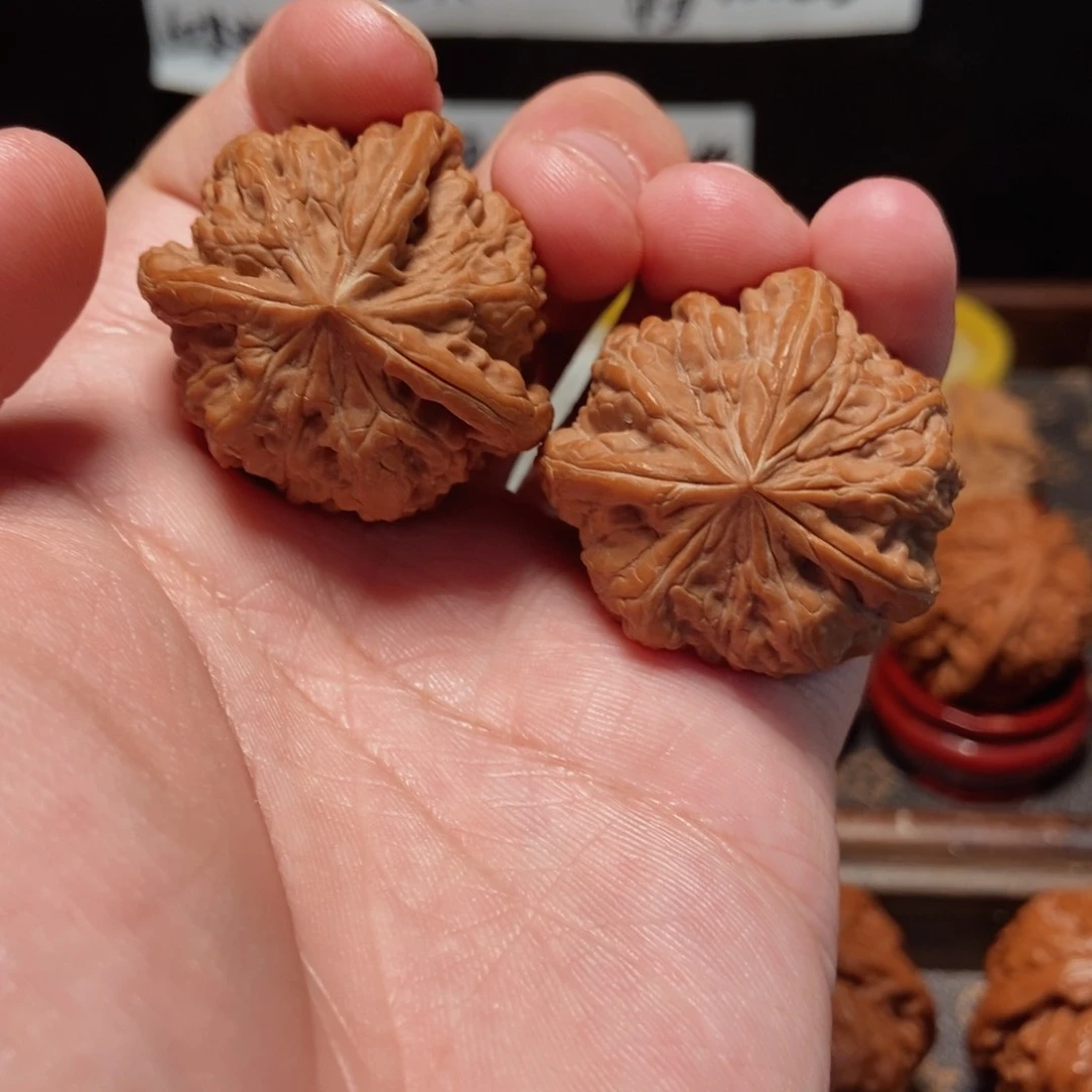 吊坠文玩核桃凹底3麟38尺1300