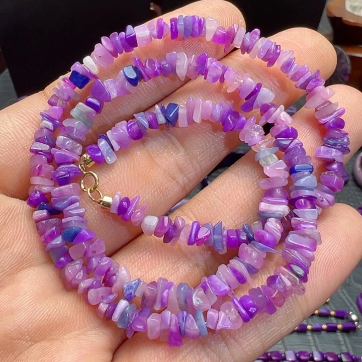 苏纪石（舒俱来）项链18K金镶嵌