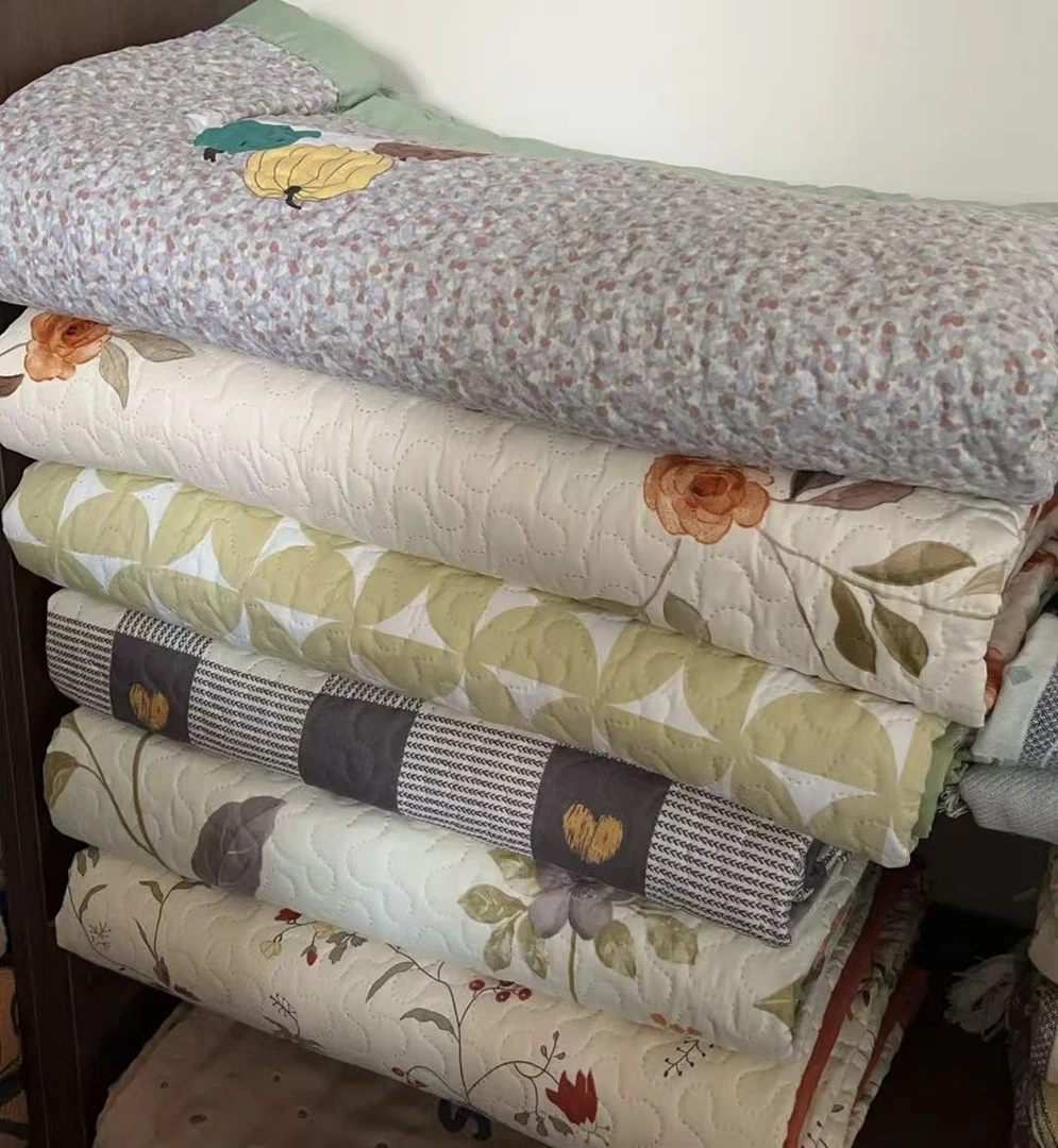 棉小恋【多花型孤品2】家用多功能双面透气亲肤柔软可机洗盖毯床盖