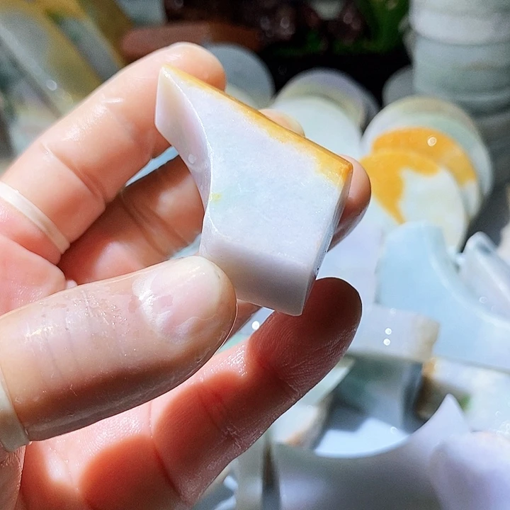 散珠翡翠边角料163