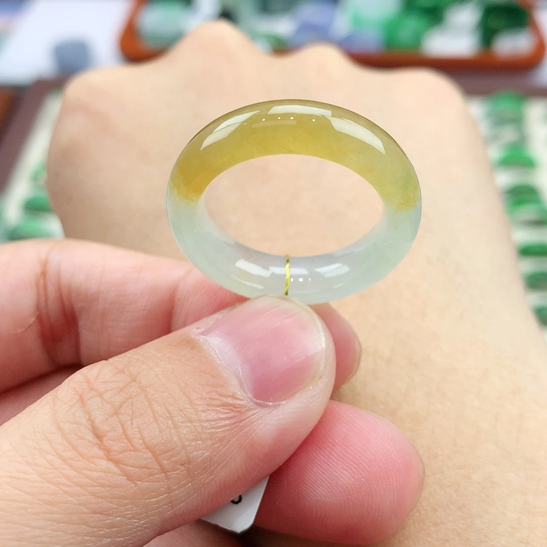翡翠未镶嵌戒指19-20号