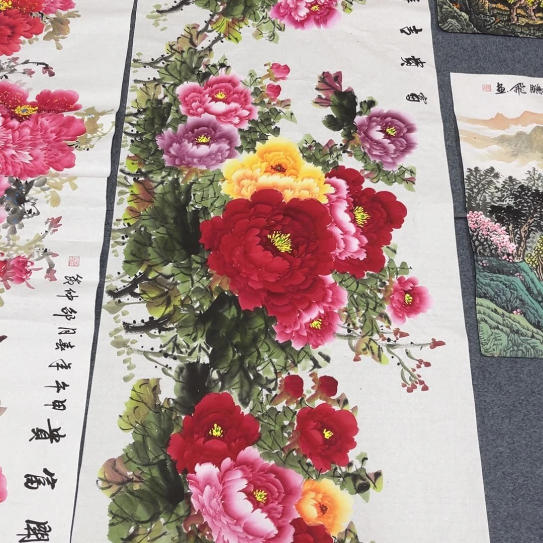 国画宣纸手绘，手工作品