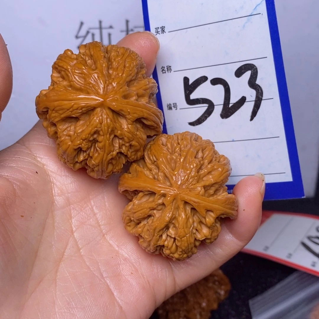 文玩核桃把件523/41.5粗筋