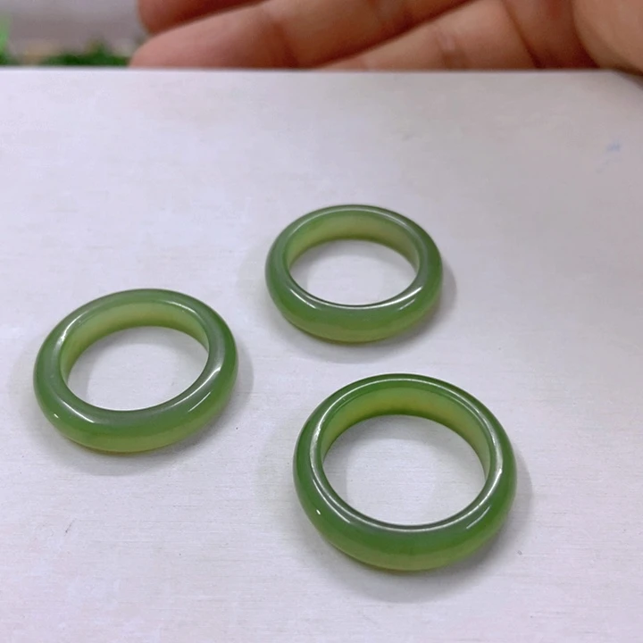 【闪购商品】和田玉（碧玉）戒指未镶嵌11