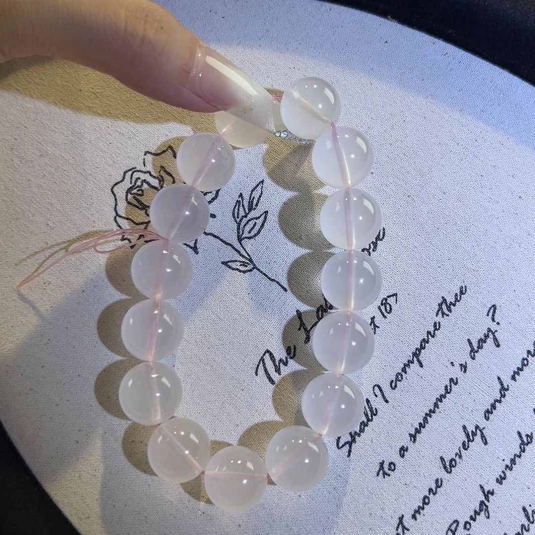 水晶手串未镶嵌粉水15