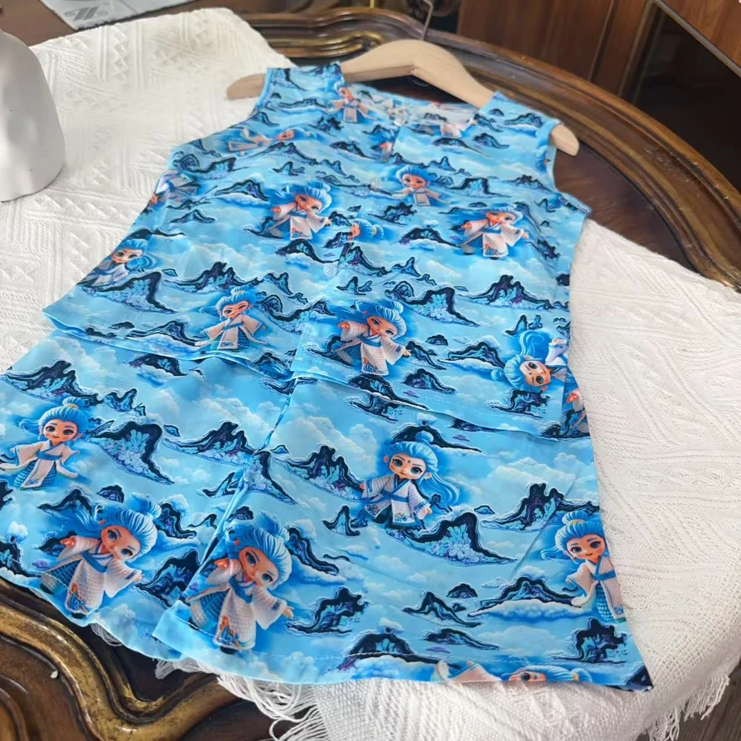 安大秋童装【古灵精怪】2025年国风春夏款儿童套装