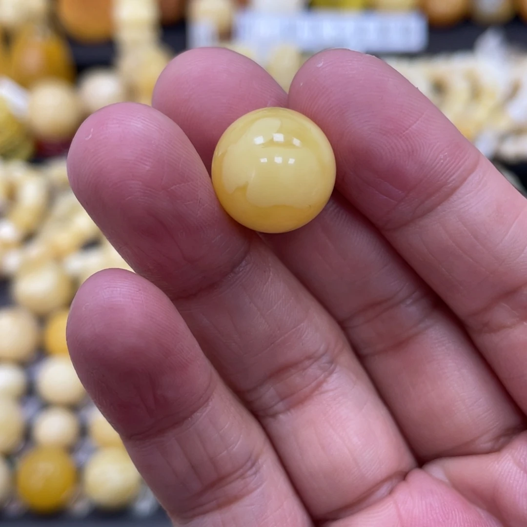 琥珀珠宝奇石未镶嵌14.5mm