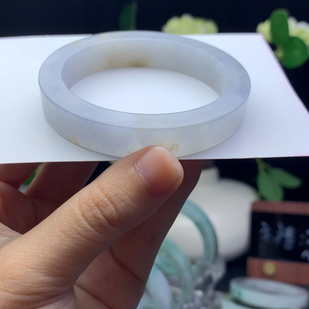 定制翡翠未镶嵌翡翠手镯51-53