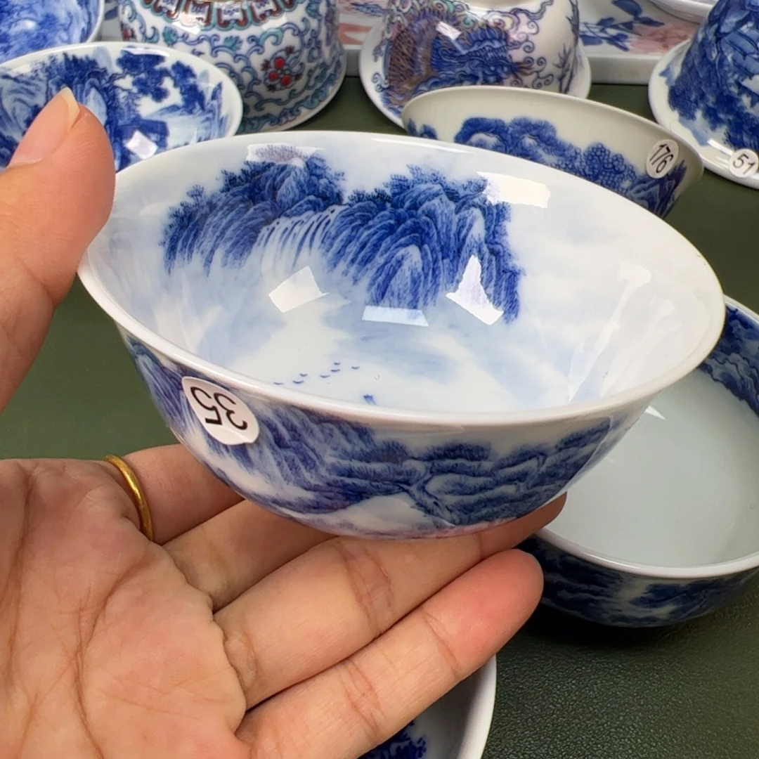 景德镇纯手工纯手绘茶具木木35