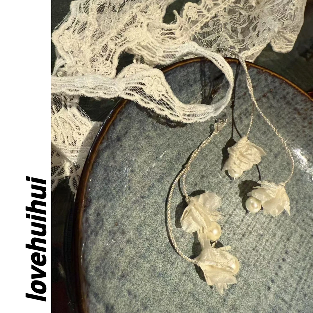 非金属布艺耳饰 lovy《是你的白月光》韩国浪漫耳饰