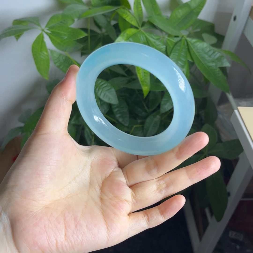 杉***呐玉天青冻胖圆 60 杉杉