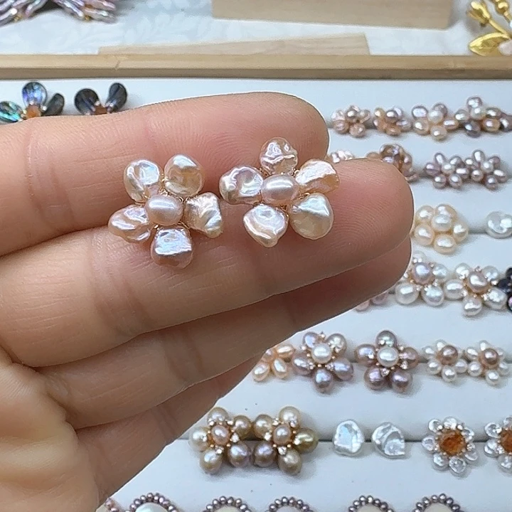 淡水珍珠甜美银S925镶嵌爱****t