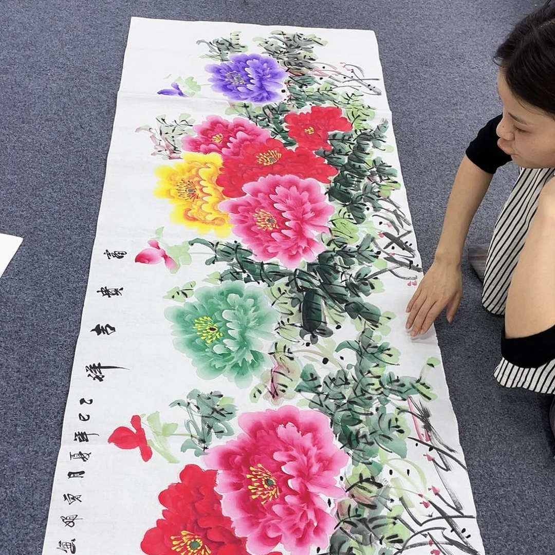 国画作品小姐姐放漏…