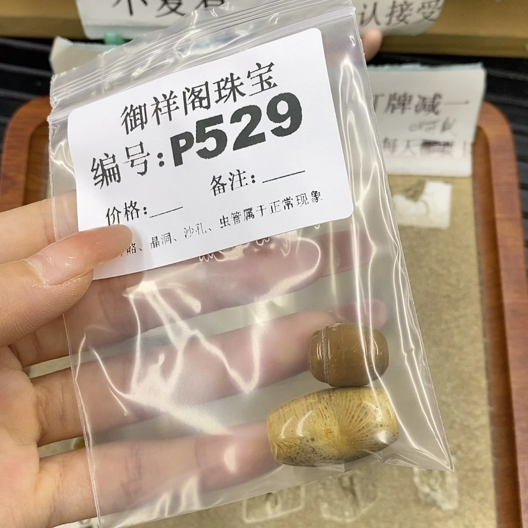 硅化珊瑚（珊瑚玉）未镶嵌颈饰加**砖