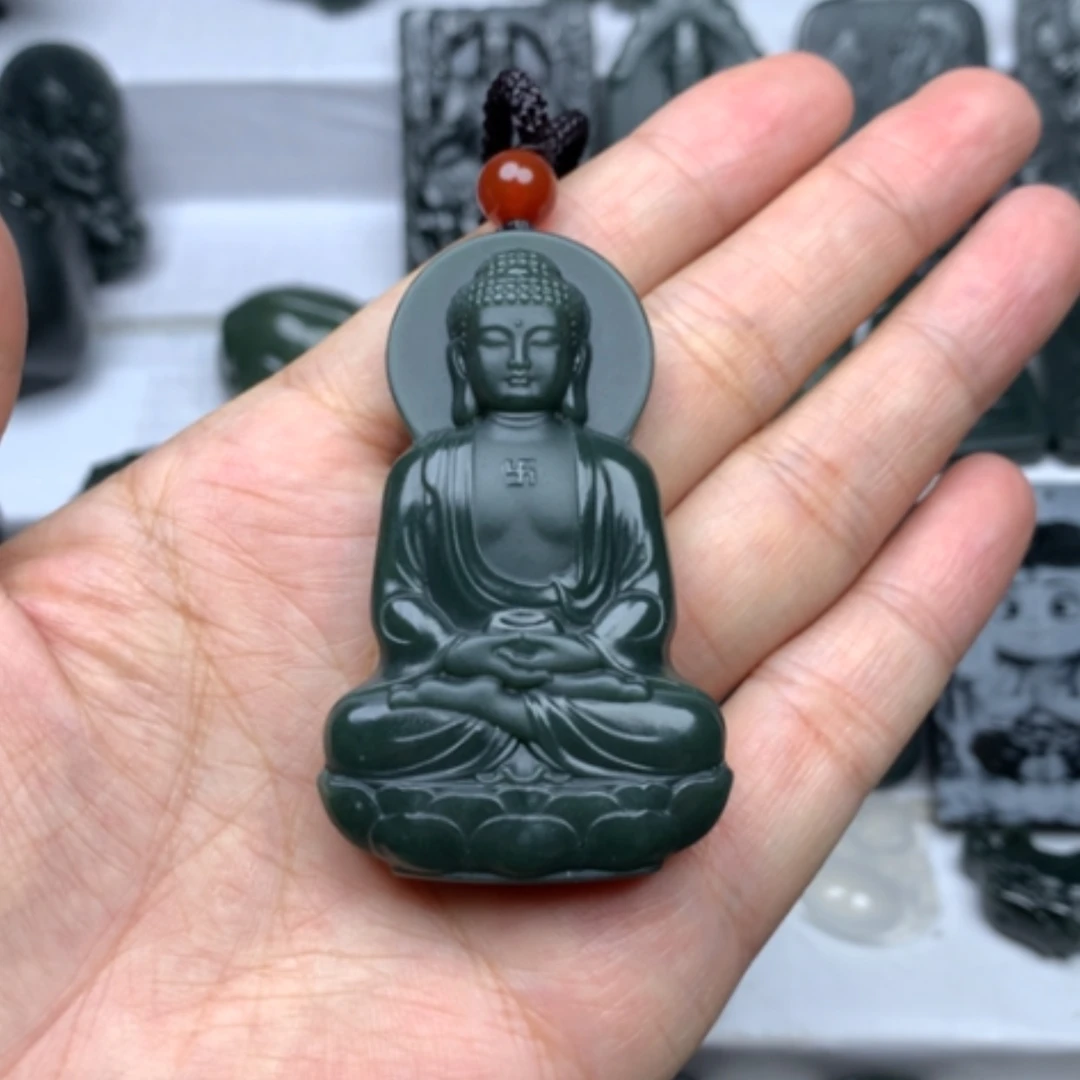 【闪购商品】和田玉未镶嵌颈饰双面雕刻