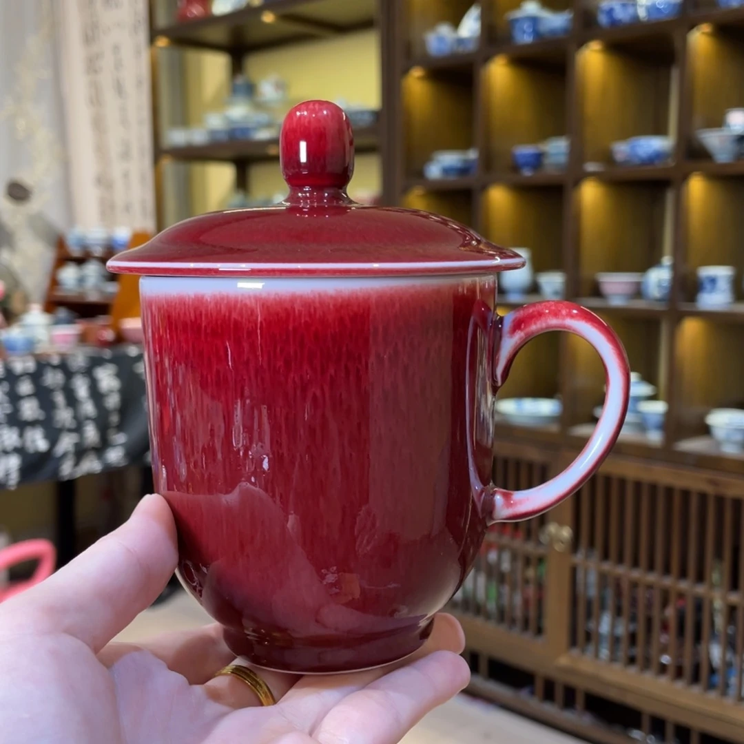 清欢雅玩原矿郎红福利办公杯