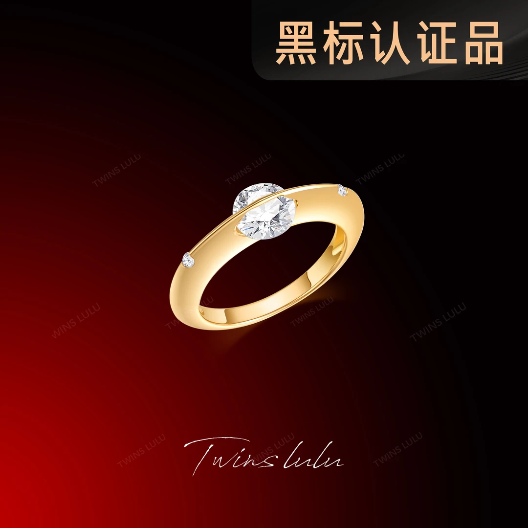 铜合金合成锆石戒指 TWINS LULU镀k宇宙恒星戒指送女友TSS6947
