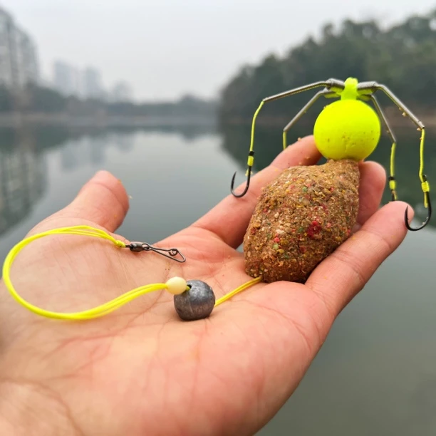 抛竿问道反底小爆炸钩反离底伊势尼四钩防挂底抗走水鲫鲤青鲢鱼海