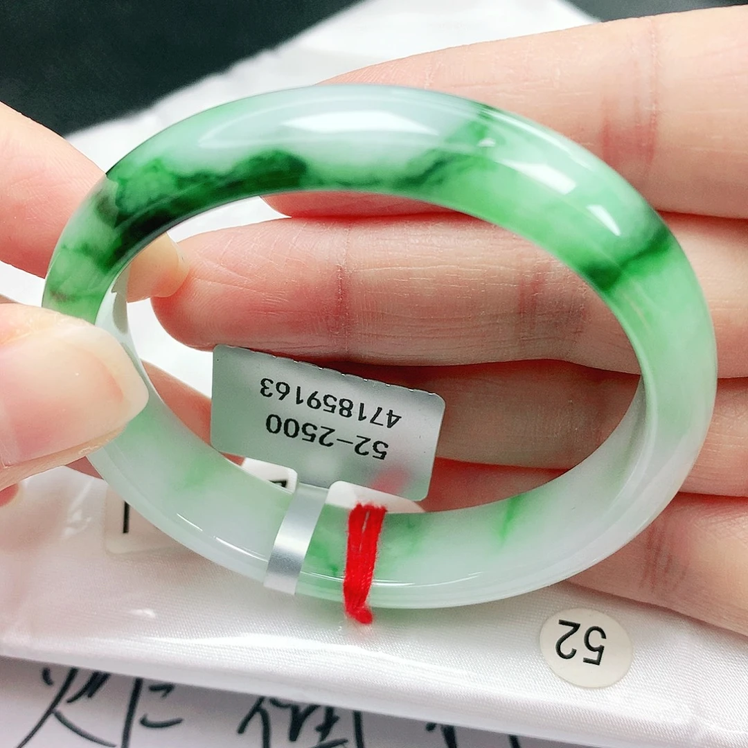 翡翠未镶嵌手镯缅甸天然A货翡翠手镯