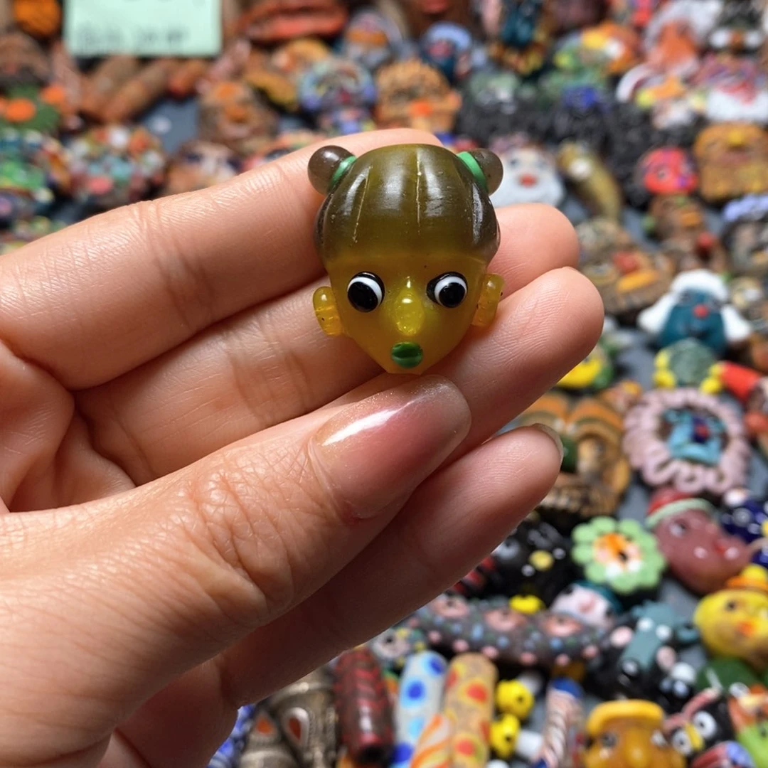 琉璃颈饰印度尼西亚丸子头