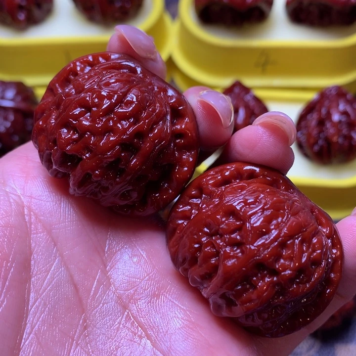 文玩核桃吊坠闷白41